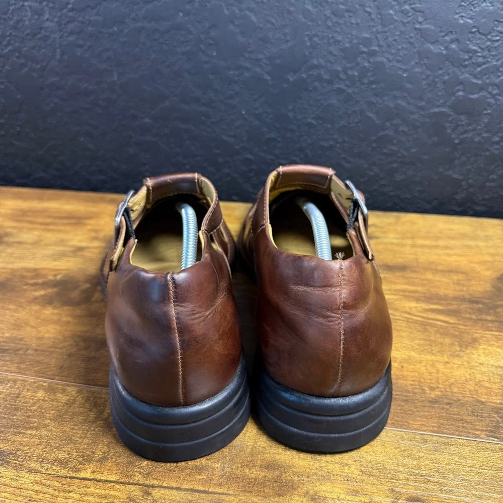 Johnston & Murphy Fisherman 20-7246 Brown Leather Sandals Mens 11.5 M